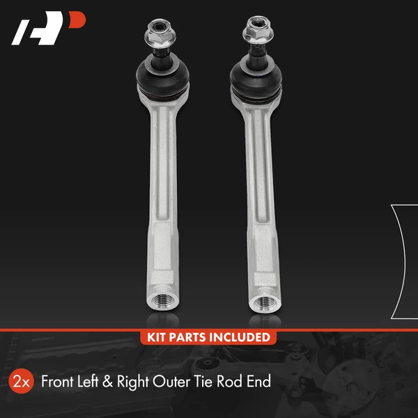 2 Pcs Front Outer Tie Rod End for Porsche 718 Boxster Cayman