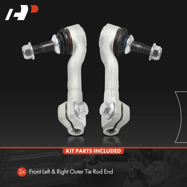 2 Pcs Front Outer Tie Rod Ends for BMW i3 I01 2014-2021 L2 0.6L EV BEV