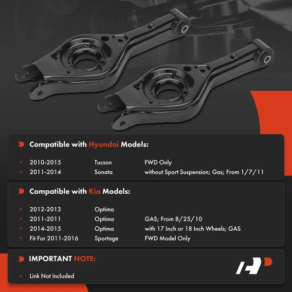 2-Pc Control Arm, Rear Lower A-Premium APCA6038