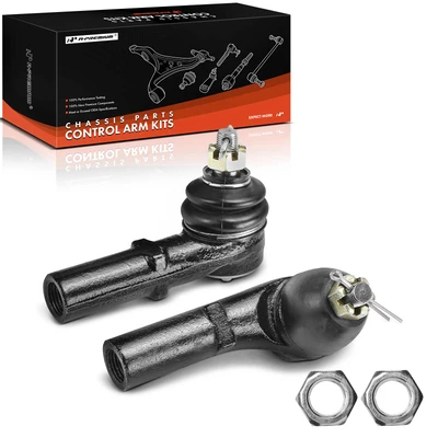 2 Pcs Front Outer Tie Rod End