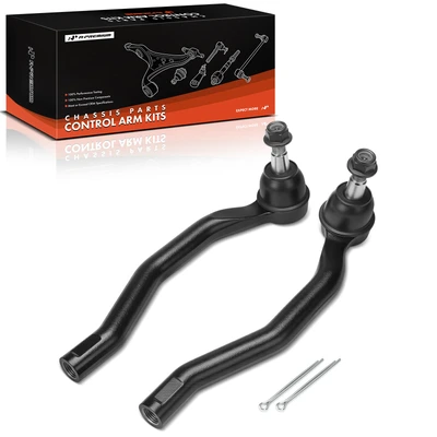 2 Pcs Front Driver & Passenger Outer Tie Rod End