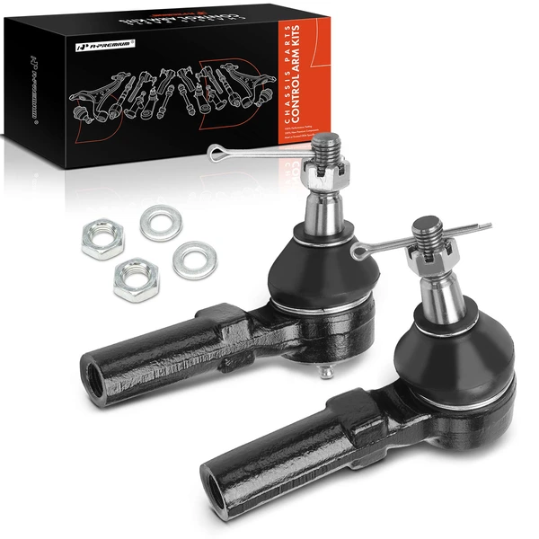 2 Pcs Front Outer Tie Rod Ends for Chevrolet Corvette 1986-1996