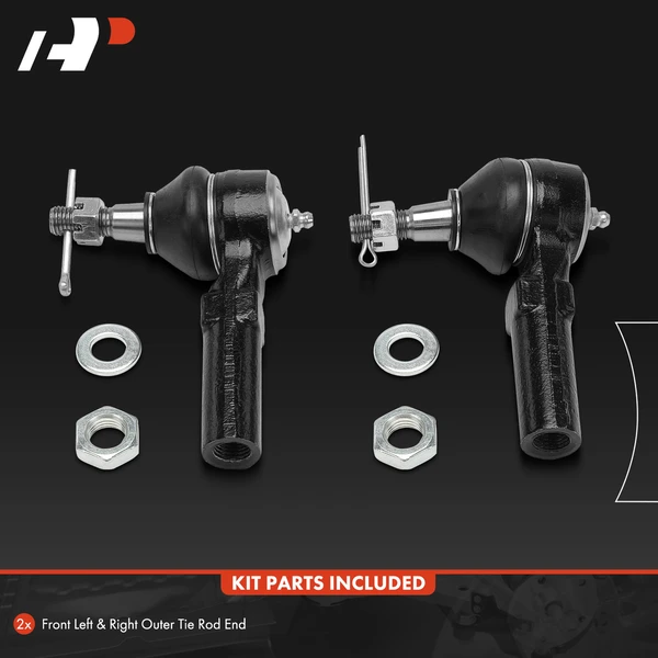 2 Pcs Front Outer Tie Rod Ends for Chevrolet Corvette 1986-1996