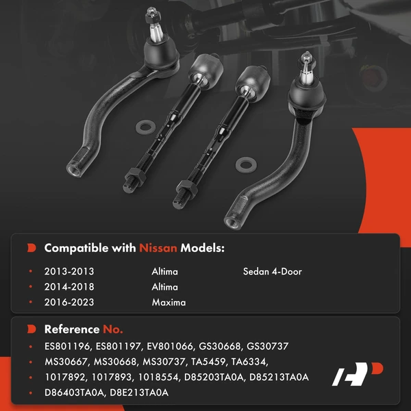 Tie Rod End Kit Front Side A-Premium APCA8700