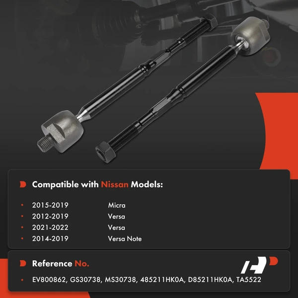 Steering Tie Rod End Front Driver & Passenger Inner A-Premium APCA8701