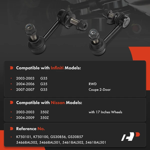 Stabilizer Sway Bar Link Front Side A-Premium APCA9184