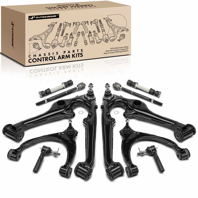 10 Pcs Control Arm & Sway Bar Link & Tie Rod End
