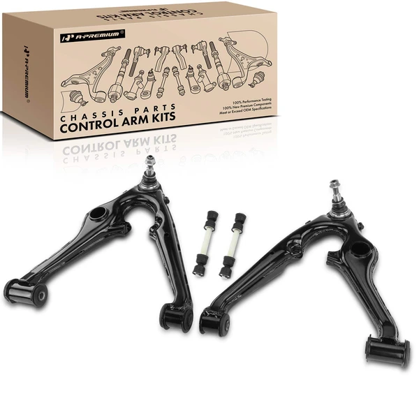 2015-2020 GMC Yukon XL A Set of 4 Control Arm and Sway Bar Link Kit Front Side A-Premium APCA5465