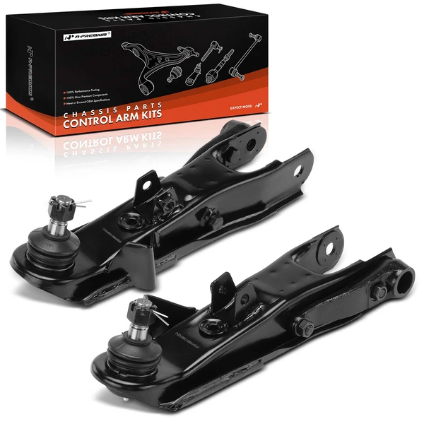 2-Pc Control Arm & Ball Joint Assembly, Front Driver & Passenger Lower with Ball Joint A-Premium APCA8694