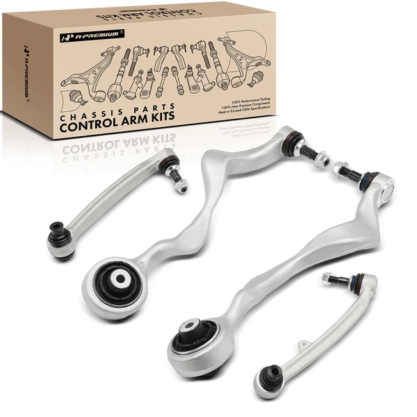 2011 BMW 1 Series M 4-Pc Control Arm and Ball Joint Kit, Front Lower Forward & Rearward with Ball Joint A-Premium APCA6410