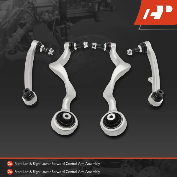 4-Pc Control Arm and Ball Joint Kit, Front Lower Forward & Rearward with Ball Joint A-Premium APCA6410