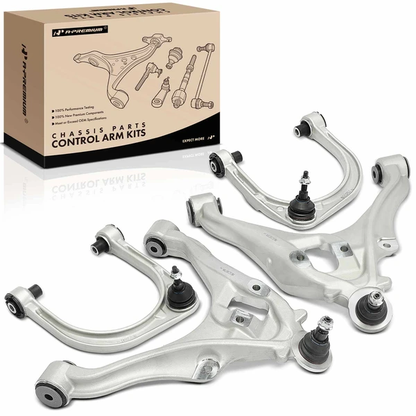 2021-2023 Ford Bronco 4-Pc Control Arm and Ball Joint Kit, Front Upper & Lower with Ball Joint A-Premium APCA6420