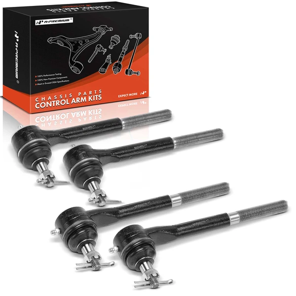 4 Pcs Front Inner & Outer Steering Tie Rod End for Chevy Camaro Pontiac Firebird