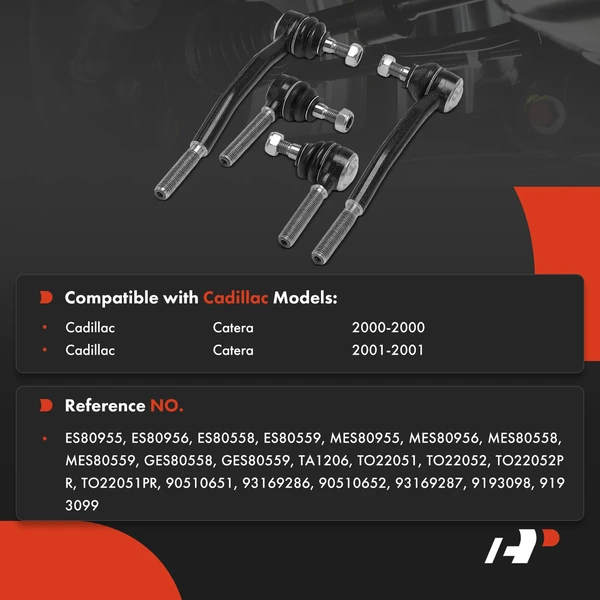 Tie Rod Ends Front Inner & Outer A-Premium APCA6426