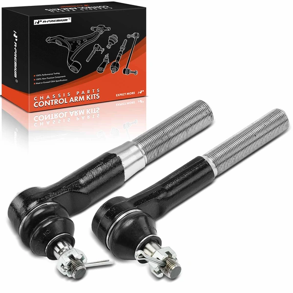 2 Pcs Front Outer Tie Rod End for Ford Excursion 2000-2005 F250 Super Duty