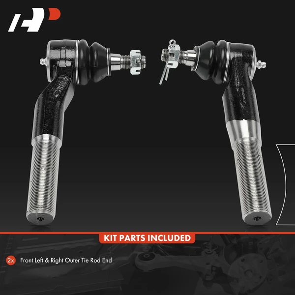 2 Pcs Front Outer Steering Tie Rod End for Ford F-250 Super Duty 2008-2010