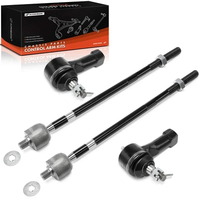 4 Pcs Front Inner & Outer Steering Tie Rod End
