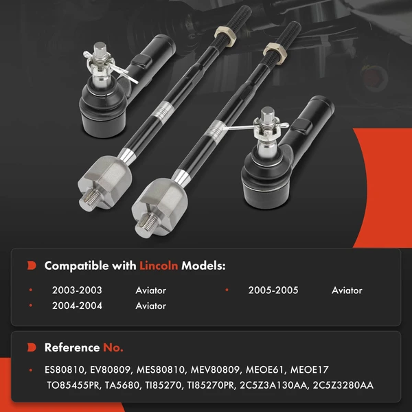 Tie Rod End Driver & Passenger A-Premium APCA6442