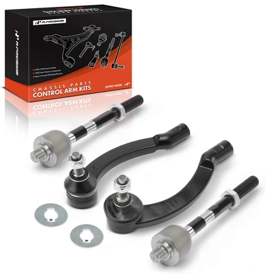 4 Pcs Front Inner & Outer Tie Rod End