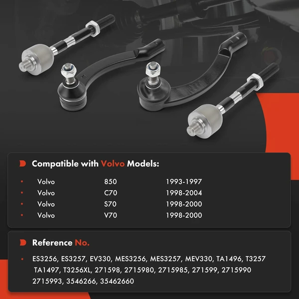 Tie Rod End Front Side A-Premium APCA6446