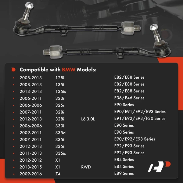 Tie Rod End Front Driver & Passenger A-Premium APCA7540