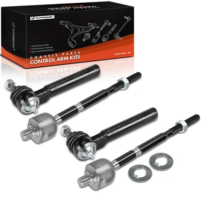 4 Pcs Front Inner & Outer Tie Rod End
