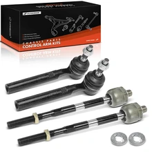 4 Pcs Front Inner & Outer Tie Rod End