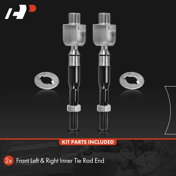 2 Pcs Front Inner Tie Rod End for Acura CSX Honda Civic 2006-2011