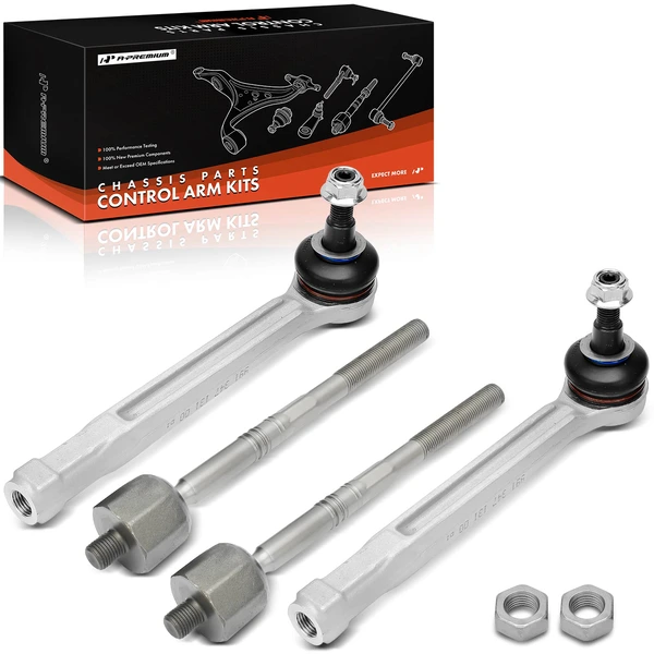 4 Pcs Front Inner & Outer Tie Rod Ends for Porsche 718 Boxster Cayman 2017-2023