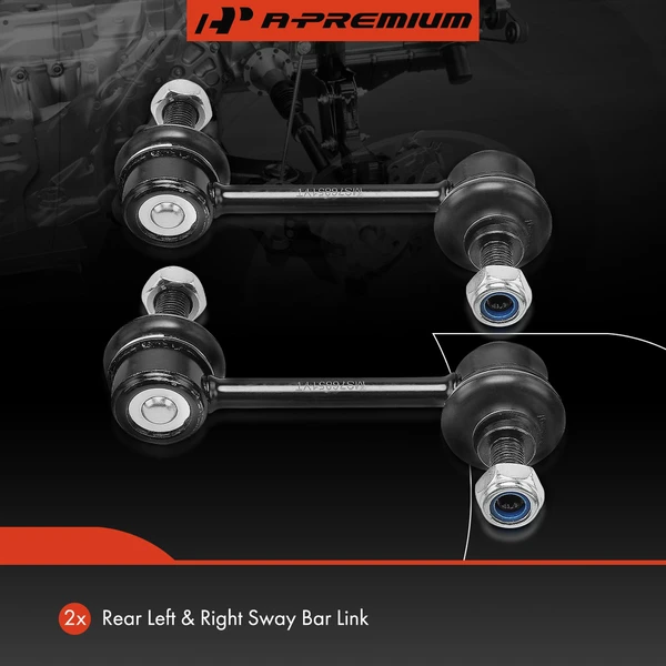 Sway Bar Link, Rear Side, A-Premium APCA7126