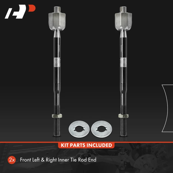 2 Pcs Front Inner Tie Rod End Kit for Lincoln Aviator 2003-2005 Sport Utility