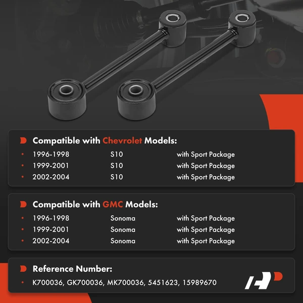 Sway Bar Link Rear Driver & Passenger A-Premium APCA7830