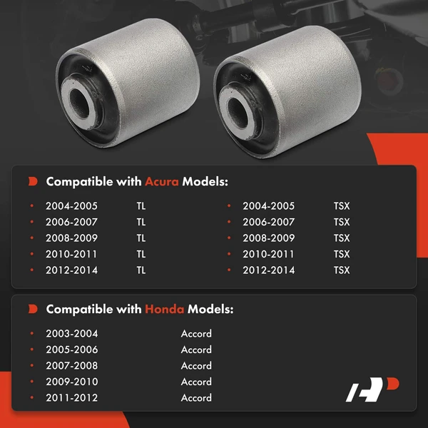2-Pc Control Arm Bushing, Front Lower Outer A-Premium APCA9186