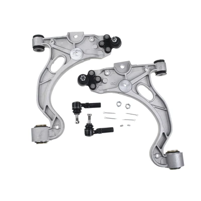 4 Pcs Front Lower Control Arm Ball Joint Tie Rod Kit