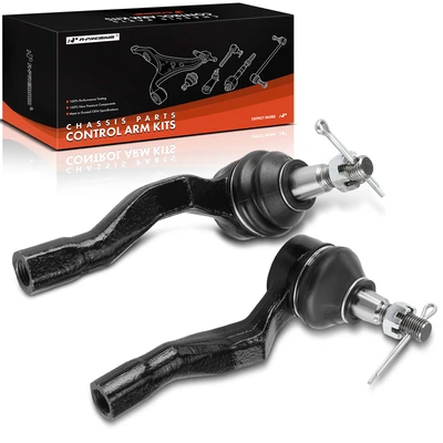 2 Pcs Front Outer Tie Rod End