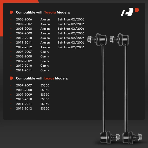 Sway Bar Link Rear Driver & Passenger A-Premium APCA7838