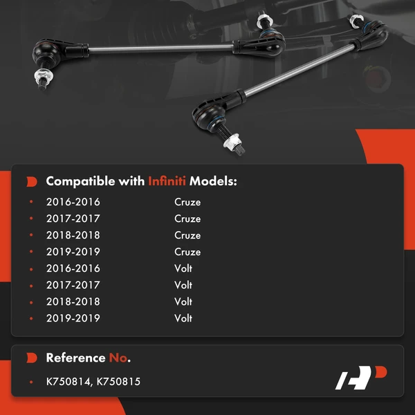 Sway Bar Link, Front Driver & Passenger, A-Premium APCA7349