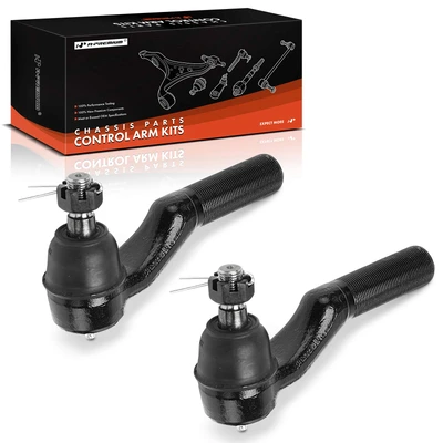 2 Pcs Front Outer Tie Rod End