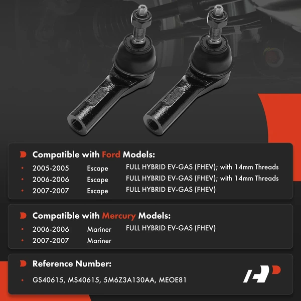 Tie Rod End Front Outer A-Premium APCA8710