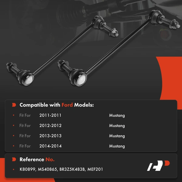 2-Pc Suspension Stabilizer Bar Link Kit, Front Side A-Premium APCA8718