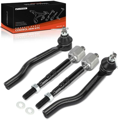 4 Pcs Front Inner & Outer Tie Rod End