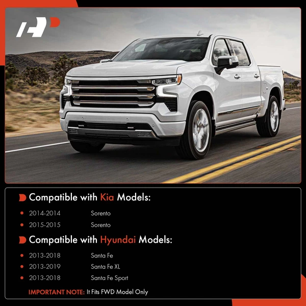 4-Pc Track Bar and Stabilizer Bar Link Kit, Rear Side with Ball Joint A-Premium APCA7354