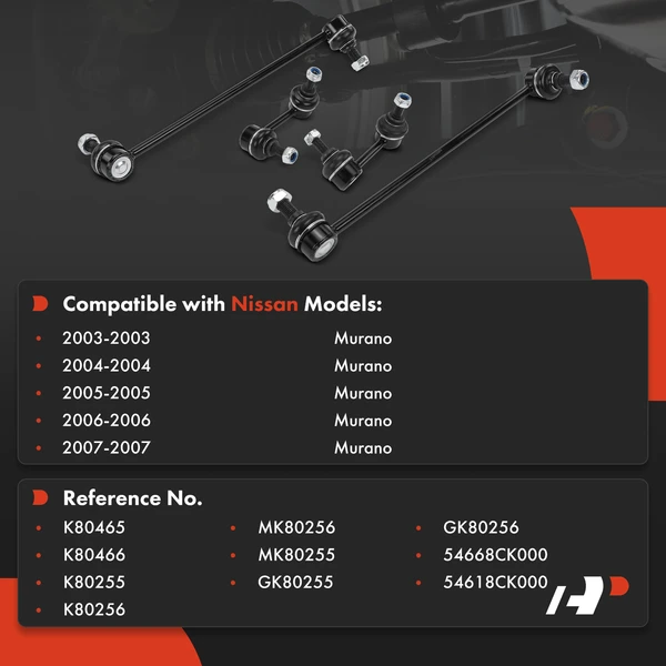 Sway Bar Link, Front & Rear, A-Premium APCA7357