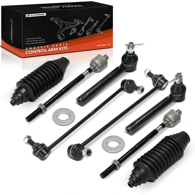 8 Pcs Front Stabilizer Bar Links & Tie Rod Ends