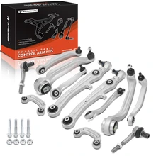12 Pcs Front Control Arm with Ball Joint Sway Bar Link Tie Rod