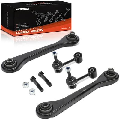 4 Pcs Rear Control Arm Kit & Sway Bar Link