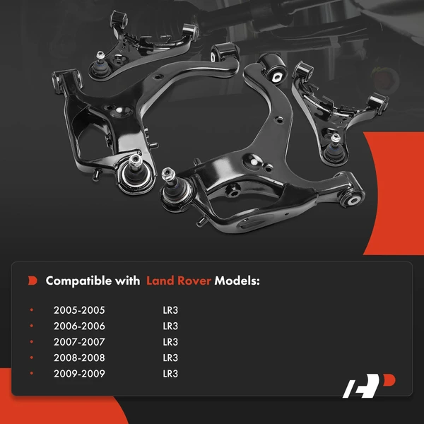 4 Control Arm + Ball Joint Front Upper & Lower A-Premium APCA7517