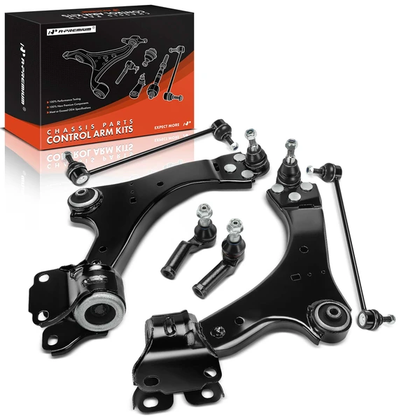 6-Pc Control Arm, Front Side with Ball Joint A-Premium APCA7521