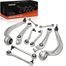 10 Pcs Front Upper & Lower Control Arm & Sway Bar Link Kit