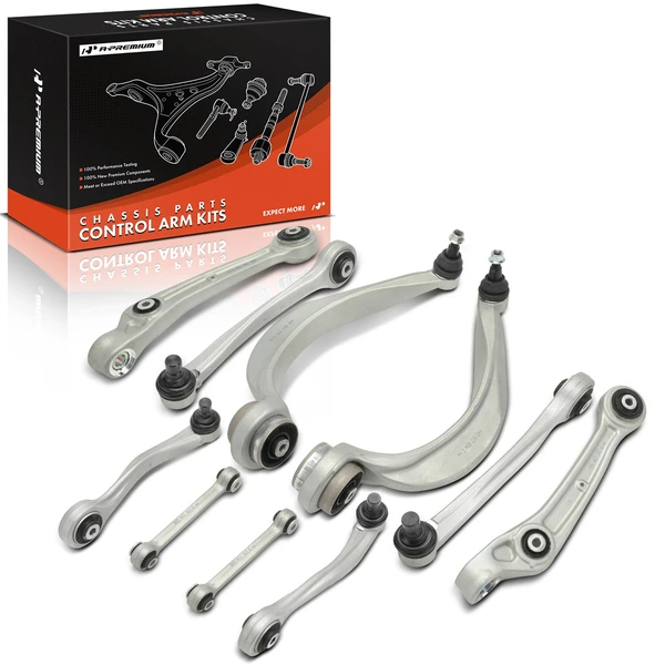 10 Stabilizer Bar Link + Control Arm Link Front Side A-Premium APCA7532
